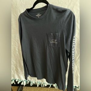 Navy Blue Vineyard Vines Long Sleeve Shirt